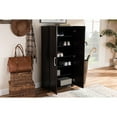 thumbnail image 5 of Baxton Studio Marine Modern and Contemporary Wenge Dark Brown Finished 2-Door Wood Entryway Shoe Storage Cabinet, 5 of 5