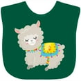 thumbnail image 3 of Inktastic Cute Llama with Colorful Blanket Boys or Girls Baby Bib, 3 of 4