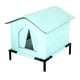 thumbnail image 3 of Casa para gatos de exterior, elevada, de tela Oxford, ideal para el invierno en el patio trasero. L, 3 of 9