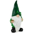 thumbnail image 4 of Northlight St. Patrick's Day Shamrock Gnome Outdoor Garden Statue - 16.25", 4 of 8