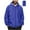 Blue, variant on Men's Big and Tall Solid Color Outdoor Waterproof Climb Sport Jacket with Zipper Pocket and Hooded Long Sleeve