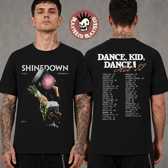 Shinedown Dance Kid Dance Act II 2026 Tour With Dates T-Shirt