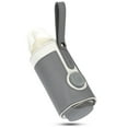 thumbnail image 2 of Kironypik Milk Bottle Warmer Bag 3 Level Electric USB Warmth Baby Feeding Bottles Pouch Insulation Food Heater for Home Outdoor dark grey, 2 of 6