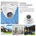 thumbnail image 2 of ZOSI 1080P 4 IN 1 CCTV Security Camera Home Outdoor, 2.0MP 1920TVL Hybrid TVI CVI AHD CVBS Security Surveillance Dome Camera, Weatherproof 80ft IR Day Night Vision, 2 of 9