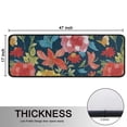 thumbnail image 5 of Kitchen Rugs Sets Of 2,Pioneer Flower Floral Print Pattern Anti Fatigue Kitchen Mat Rugs Non Slip Washable,Decorative Kitchen Floor Mats for Kitchen,Sink,Laundry,17"x47"+17"x47", 5 of 5