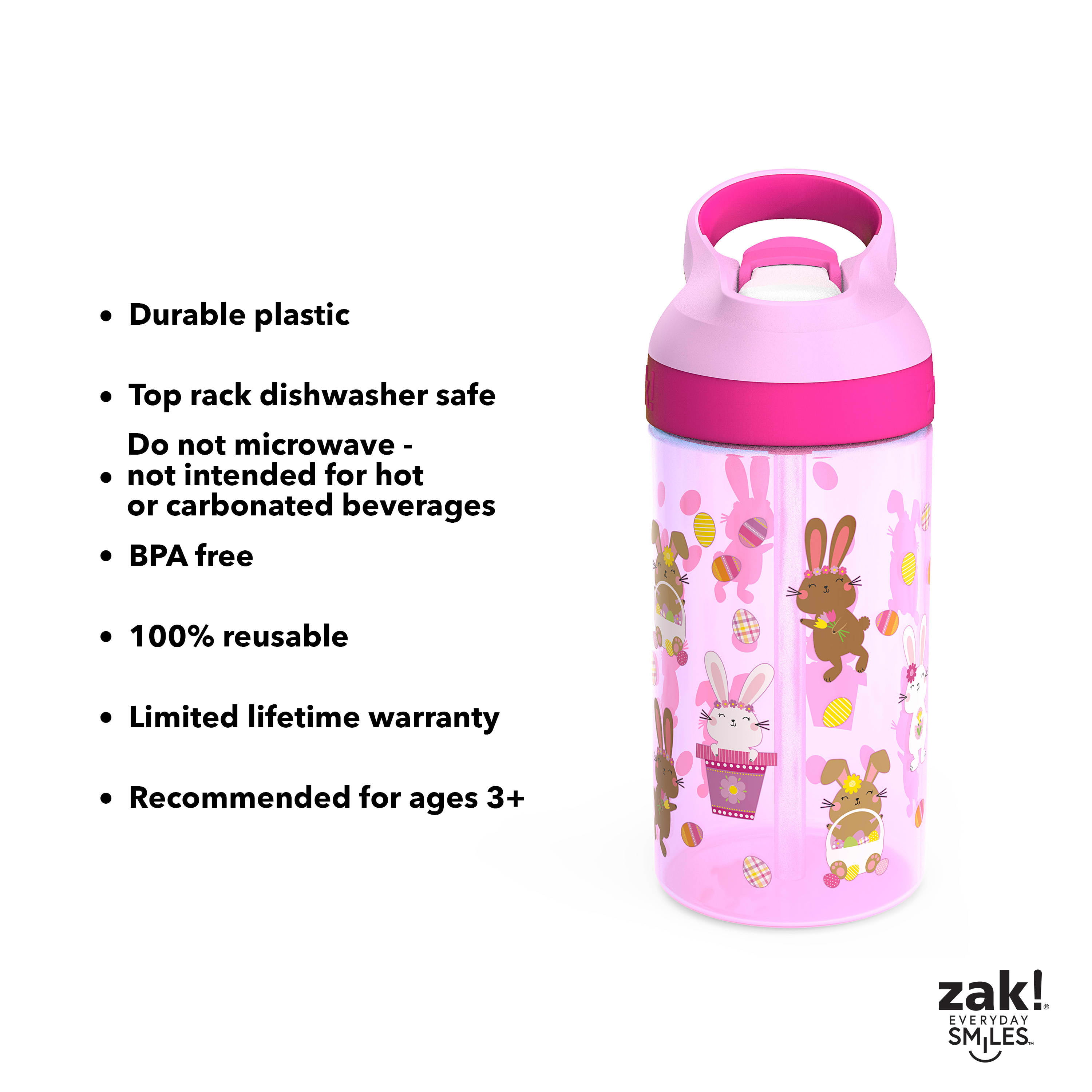 Zak Designs Bluey (16oz, 2pc Set), Kids Water Bottles, Kids School Wat –  Prime Water Bottles