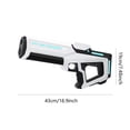 thumbnail image 2 of Pistola de agua eléctrica pistolas de agua automáticas recargables para niños y adultos (blanco), 2 of 9