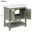 thumbnail image 4 of taoruifang 30" Green Bathroom Vanity with Ceramic Sink, 4 of 5
