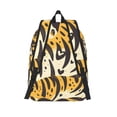 thumbnail image 4 of Casual Canvas Backpack Without Interlayer Large Capacity Stick Bag Design For Outdoor Shopping Office Outdoor Sports Tiger Skin Print Style Dimgray_1 Medium, 4 of 7