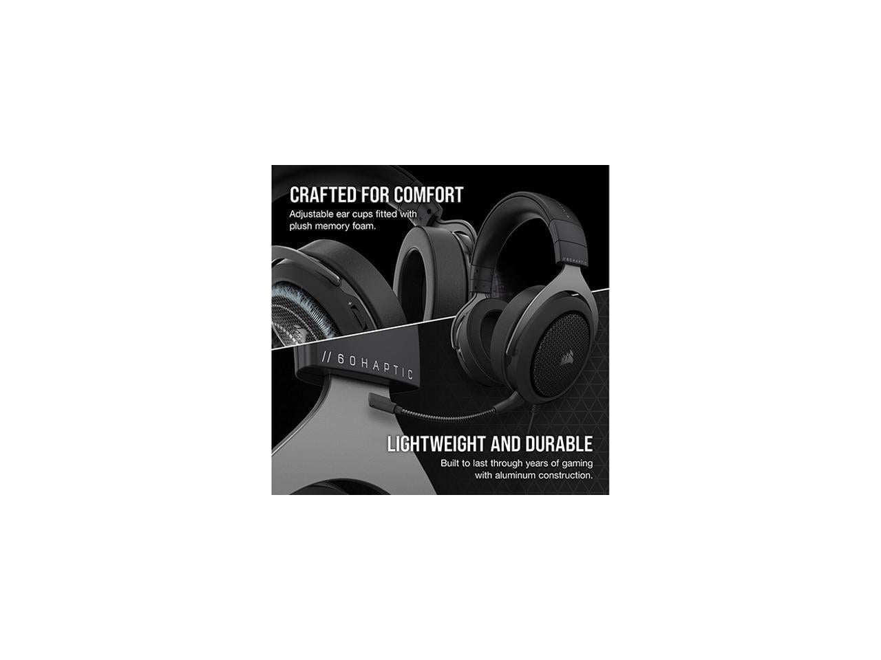 HS60 HAPTIC Stereo Gaming Headset with Haptic Bass — Carbon