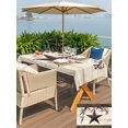 thumbnail image 6 of 60x102 Inch Outdoor Tablecloth with Umbrella Hole Zipper Rectangle Texas Star Brown Rectangular Tablecloths Outside Waterproof Farmhouse Berry Wooden Vintage Patio Table Cloth Cover for Picnic Party, 6 of 8