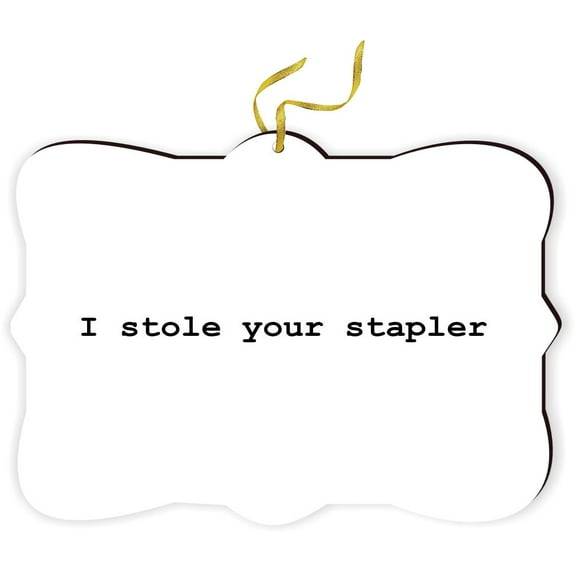Artistic Donna - I stole your Stapler - for Car Interior Rear View Mirror Hanger Car Accessories Interior Decoration Hanging Ornament Fancy Christmas Tree Ornament for Christmas