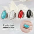 thumbnail image 4 of Xingzhi Girl Alloy Fashion Bohemia Ethnic Style Ring Personalized Decoration Rings Jewelry Portable Dressing Up Accessory for White White, 4 of 6