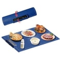 thumbnail image 1 of Food Warming Mat Fast Heating Silicone Electric Tray with 3 Temperature & Auto Shut-Off, Portable Roll-Up Design, 38x60cm, 1 of 5