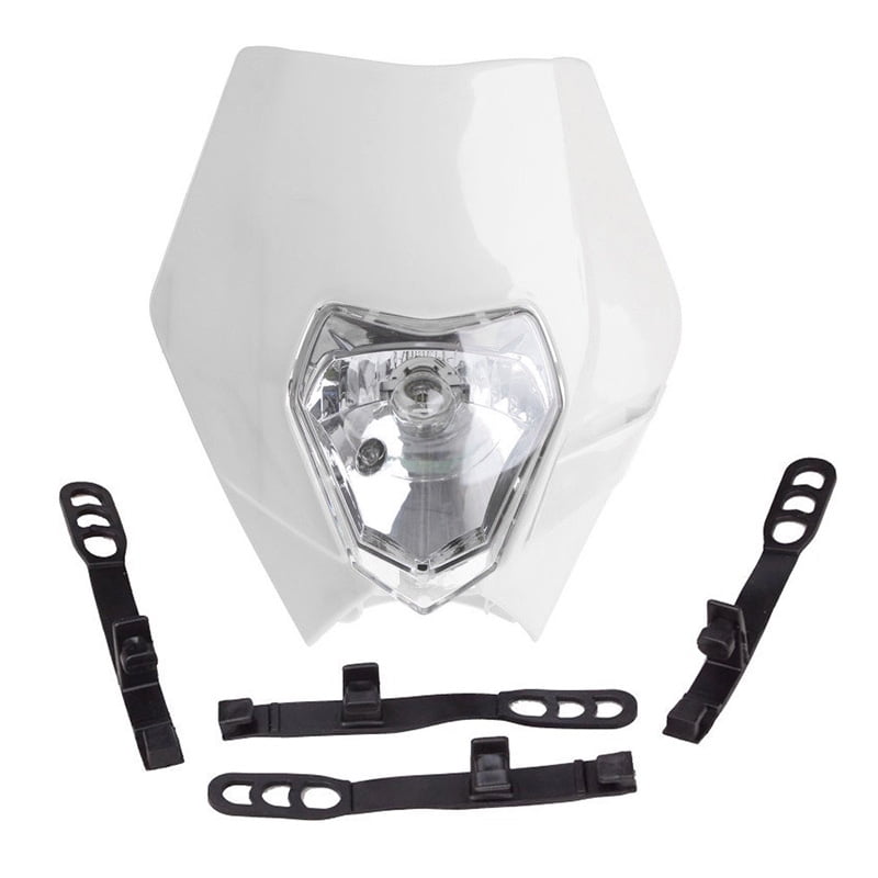 Head Light Moto Universal Bike Head Light Dirt Motocross Couvercle De Protection Pour Ktm Supermoto Phare Sx Exc Xcf Lampe Frontale
