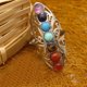 thumbnail image 2 of Minnieouse Anillo de chakra curativo para mujer, durabilidad, exquisita artesanía, anillo de piedra de chakra, anillo ajustable, informal Ropa, zapatos y accesorios Miscelánea, 2 of 6