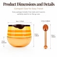 thumbnail image 2 of MODANU 3 Pcs Bee Lip Balm Honey Pot, Honey & Strawberry & Watermelon Mask Overnight Propolis Moisturizing Lip Balm with Stick, Hydrating Repair Lip Sleeping Mask, Prevention Dry and Cracked, 2 of 5