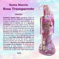 thumbnail image 4 of Santa Muerte Rosa Transparente Amor Curada 30 Cm Tarot Felix con Biblia, 4 of 10