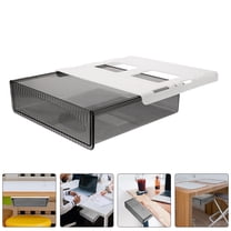 FRCOLOR Desk Shelf Organizer under Organizers and Storage Drawers Attachable Office Black