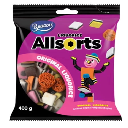 Beacon Allsorts - Liquorice - Original 400g