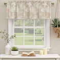 thumbnail image 2 of 2 Pack Valances for Window, Rustic Coastal Short Curtains for Kitchen Bedroom Living Room, Sea Nautical Summer Beach Starfish Coral Rod Pocket Small Window Treatment Valance Drapes 54 x 18 Inch, 2 of 8