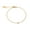 Gold Solitaire, variant on 18K Gold-Plated Stainless Steel Bracelet for Women - Dainty Minimalist Design with Solitaire Crystal | Light Elegant Daily Jewelry