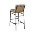 thumbnail image 6 of Meridian Furniture Burke Vegan Leather Bar Stool, Tan, 6 of 9