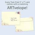 thumbnail image 2 of Tree-Free Greetings Thanksgiving Greeting Card 12 Pack, 5x7, Very Thankful (HP60530), 2 of 7