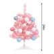 thumbnail image 3 of Adornos navideños, mini árbol de Navidad de mesa de 24 pulgadas, mini árbol de Navidad artificial con luces LED y adornos para decoraciones navideñas de bricolaje, pinos decorativos., 3 of 7