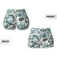 thumbnail image 6 of Athletic Shorts for Women, Flowers In Vintage Seam Womens Shorts High Waisted Sport Running Workout Gym, 6 of 8