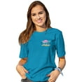 thumbnail image 5 of Blessed Girl Womens T-Shirt - Be Still & Know - Turquoise Heather - XX-Large, 5 of 6