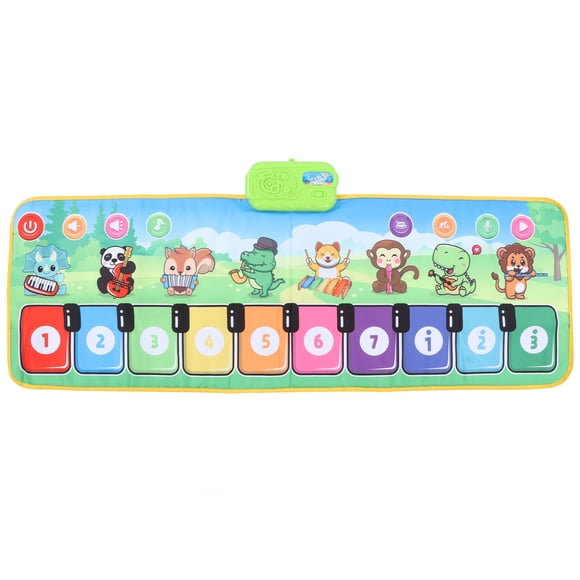 Tapete de piano musical para niños, alfombra con teclado de piano para bailar, juego educativo de aprendizaje temprano, juguete