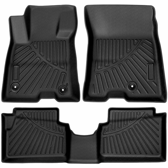 otoez Floor Mats for Ford Maverick Hybrid 2022-2024 2025 (Hybrid Models Only), All Weather Heavy Duty Custom Fit TPE Floor Liners, 1st & 2nd Row Maverick Car Mats Accessories (3PCS)