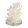 thumbnail image 6 of 6" x 5" White Polystone Small Textured Coral Sculpture with Clear Acrylic Base, by DecMode, 6 of 10