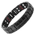 thumbnail image 1 of Pulseras magnéticas para hombres artritis y articulaciones, pulsera magnética de acero de titanio con imanes efectivos de doble fila, 1 of 5