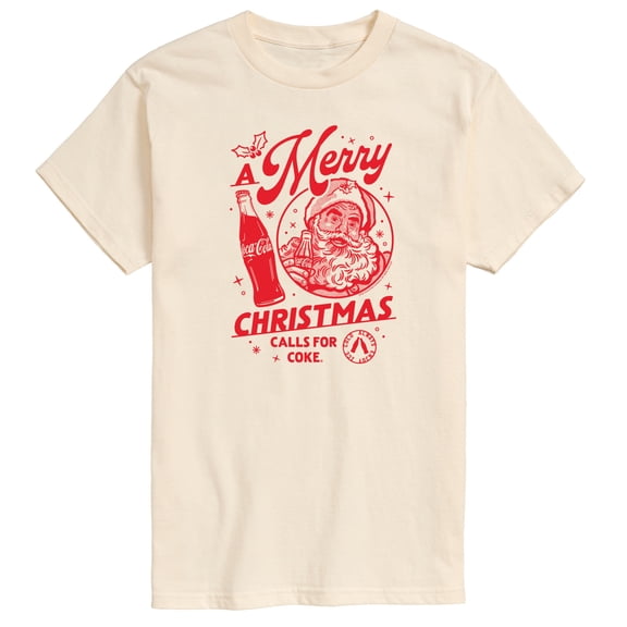 Coca-Cola - Merry Christmas Calls for Coke - Men's Short Sleeve Graphic T-shirt