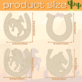 thumbnail image 2 of 192 Pcs Horseshoe Shape Wood Cutouts for Crafts Unfinished Wooden Horseshoes Small Decorations, 2 of 7