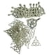 thumbnail image 1 of Paquete de 40 piezas de nudo de de plata antigua, colgante de buena , artesanal, colgante, collar,, 1 of 9