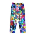 thumbnail image 5 of Fotbe Colorful Tie Dye Stained Glass 2 Women's Pajama Pants,Sleepwear Pants,Pj Bottoms Drawstring And Pockets-Small, 5 of 9