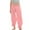 Watermelon Red, variant on cFmduc Women's Striped Wide Leg Pants Elastic Waist Ruffle Hem Pants Casual Loose Trousers with Pockets