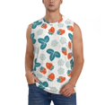 thumbnail image 2 of Fotbe Men's Floral Strawberr Print Men's Sleeveless Muscle Tank Tops Casual T-Shirts for Gym Workout Beach-XX-Large, 2 of 8