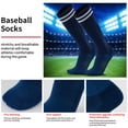 thumbnail image 5 of AWAYTR Adjustable Elastic Youth Boys Baseball Belt and Socks Set Navy Blue, 5 of 8