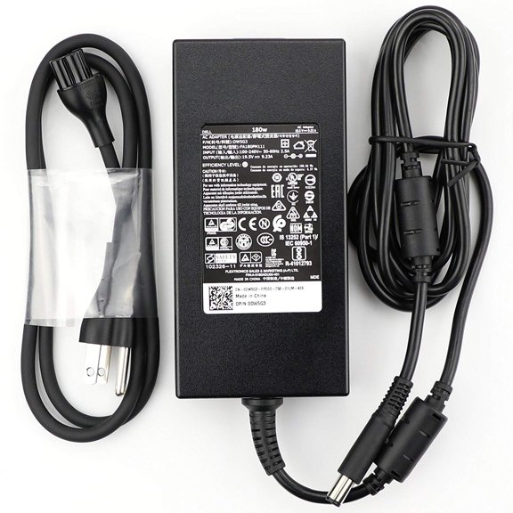 New Genuine 180W 19.5V 9.23A 74X5J JVF3V DA180PM111 Adapter for Dell Alienware 15 R1 R2; Inspiron One 23xx (2350 2320); Precision 15 7000 (7510) 17 7000 (7710); OptiPlex 3011 AIO; M4600 M4700 M4800