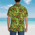 thumbnail image 6 of Goofa Carrot Eggplant Hawaiian Shirt for Men, Unisex Summer Beach Casual Short Sleeve Button Down Shirts,Aloha Tropical Floral print shirt-XX-Large, 6 of 9