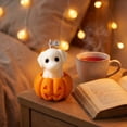 thumbnail image 4 of Summercome Halloween Ghost Dog Candles, Novelty Cute Votive for Fall Decor Thanksgiving, Smokeless Pumpkin Scented Tealight, Halloween Party, Pumpkin Candles, 4 of 6