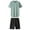 Green, variant on toraway Men's Pajamas Tops Summer Men's Summer Sportswear Casual Sportswear Short Sleeve Shorts Running Q Uick D Ry Set XL