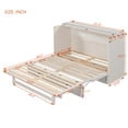 thumbnail image 3 of Murphy Bed Queen Size, Cabinet Bed with Charging Station Large Storage Drawer for Home Office or Small Room, Hideaway Bed Full Foldable Platform Bed,  White, 3 of 8