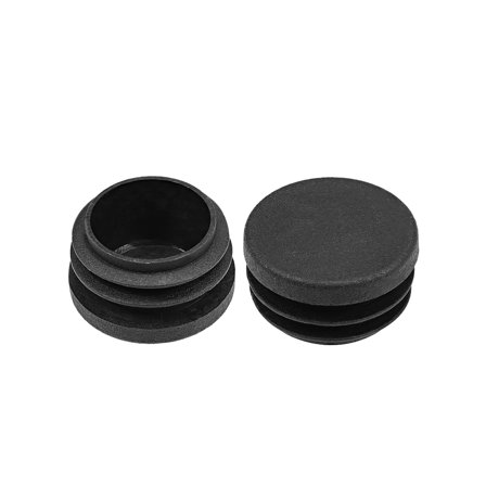 Plastic Plug End Caps, 30mm x 28mm Round Furniture Table Chair Legs 12Pcs