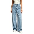 thumbnail image 2 of Zormilly Straight Leg Jeans for Women High Waisted Fashion Baggy Jeans with Pockets Casual Wide Leg Denim Pants, XS-XL, 2 of 6