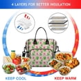 thumbnail image 4 of Pioneer Flower Floral Print Pattern Womens Lunch Box for Work,Insulated Large Lunch Bag,Leakproof Adult Lunch Bag for Work,Beach,Travel,Picnic,Camping, 4 of 6